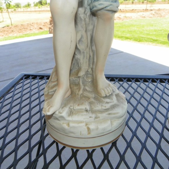 Tall Vintage Figurine Candrea Porcelain Set Man Women - Picture 15 of 16